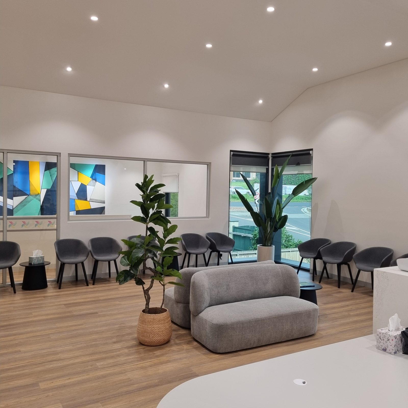North Eastern Surgical waiting room — spacious and welcoming